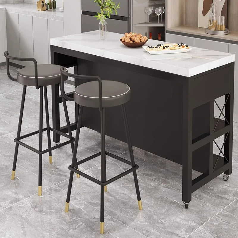 Marble Top Kitchen Island Kitchen Trolley Cart Cabinet Island With Storage Movable